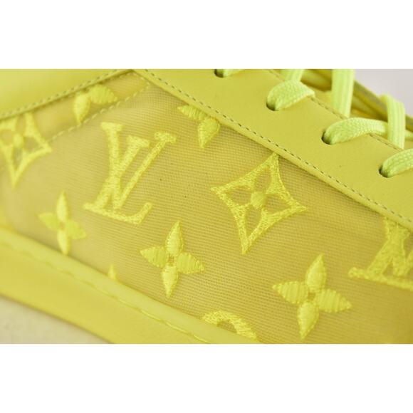 Louis Vuitton Luxembourg Tattoo Yellow Monogram LV Low Top Sneaker UK 9 US 10 11 - Picture 6 of 14